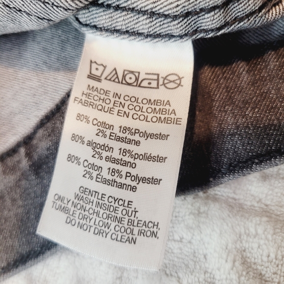 Michael kors women's Cropped Demin Jacket Size XS Steel Grey Washed NWT - Picture 14 of 15